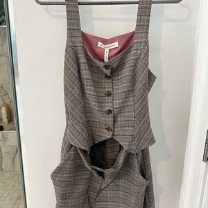 BCBGeneration Plaid Jumpsuit NWT